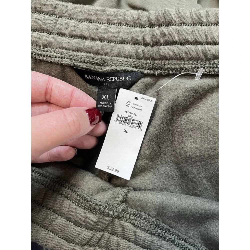Banana Republic Mens Sweatpants Size XL Green N9 - Picture 3 of 8